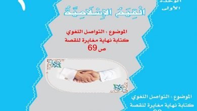  اللغوي كتابة نهاية مغايرة للقصة