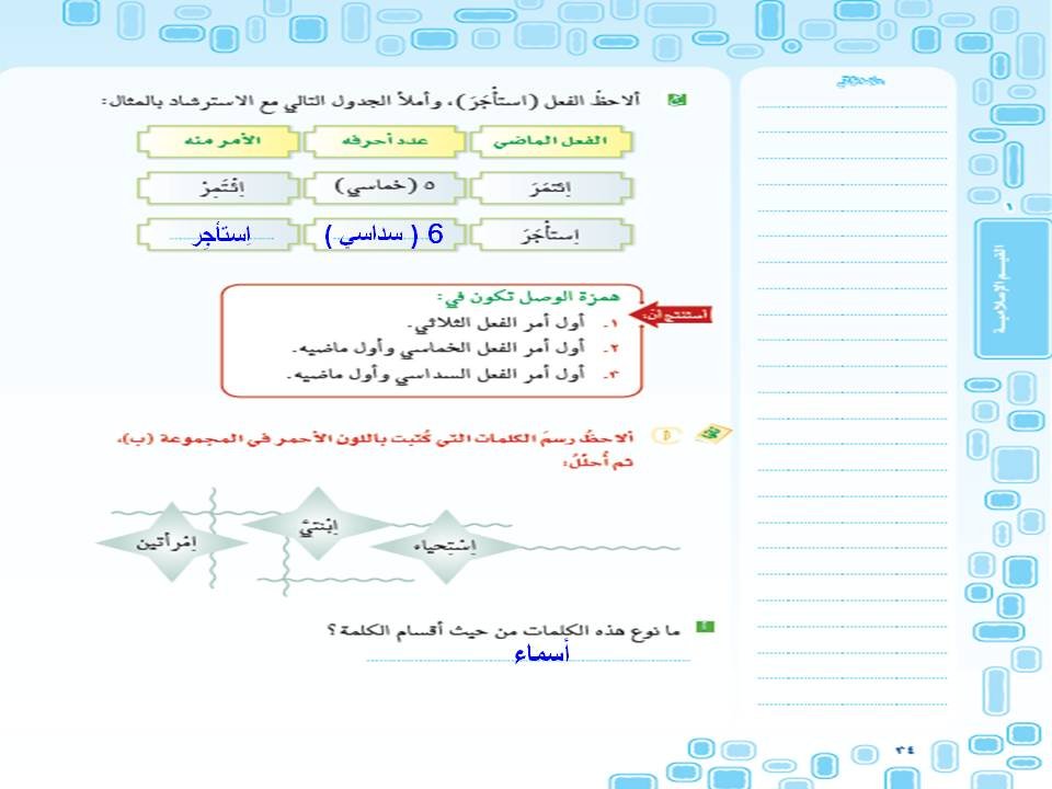 الإملائي رسم همزة الوصل 4