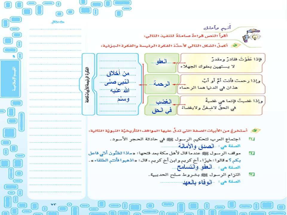 الشعري من أخلاق النبي 4