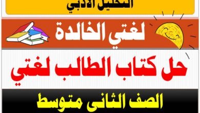  كتاب الطالب لغتي الوحدة الاولى التحليل الأدبي ثاني متوسط