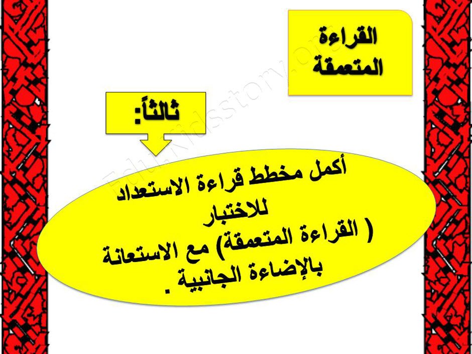 القراءة لغتي ثاني متوسط